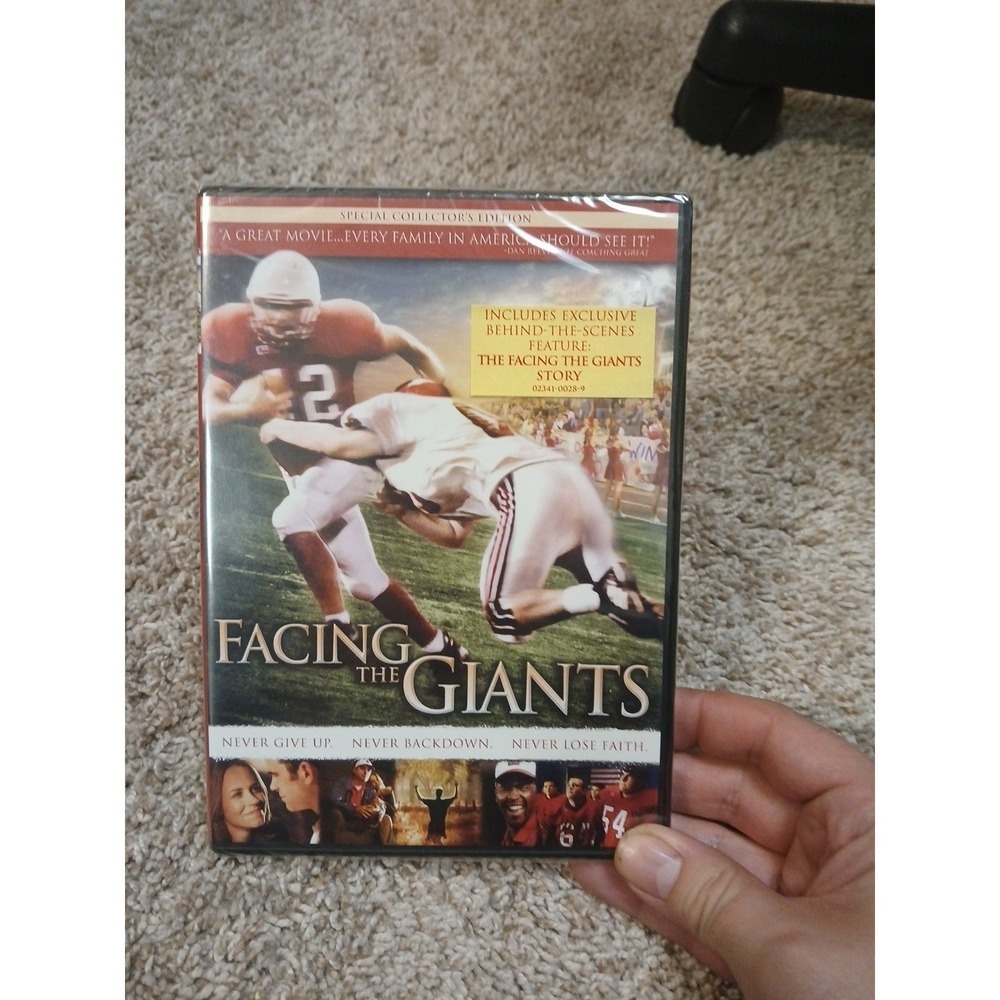 Facing the Giants (DVD, 2006) Christian Football Film New Factory Sealed